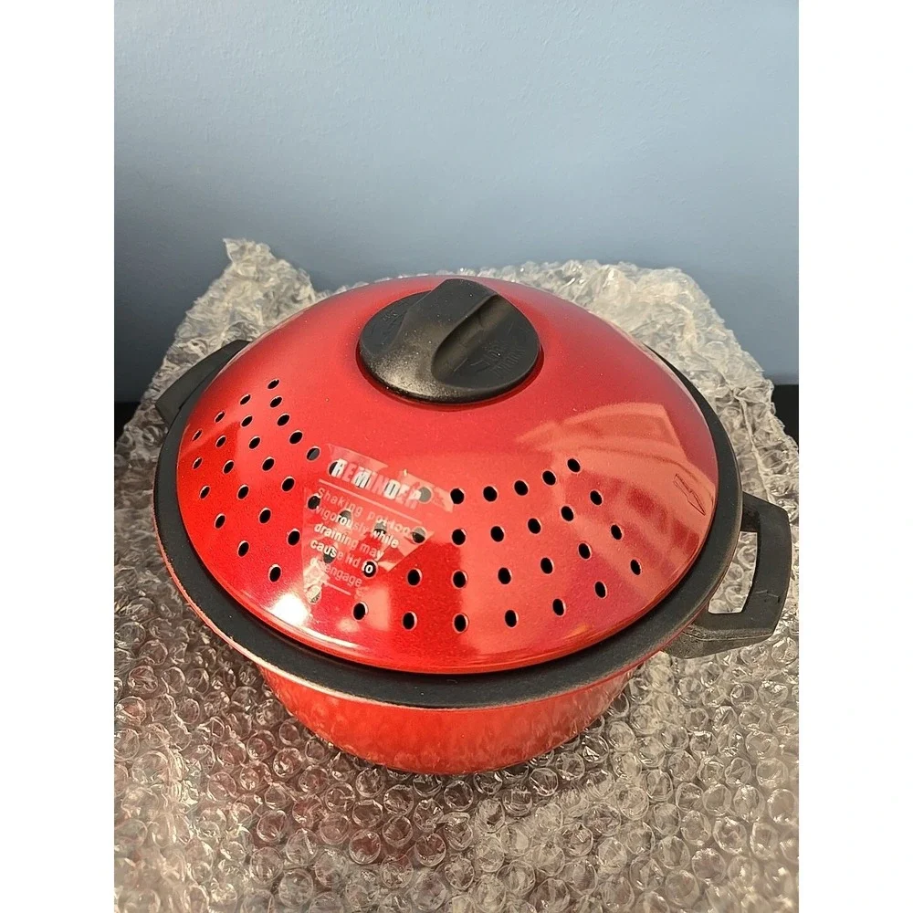 Pasta Pro Cook Drain & Serve As seen on TV 2 Quart & 6 Quart SET + Free‎ Grater